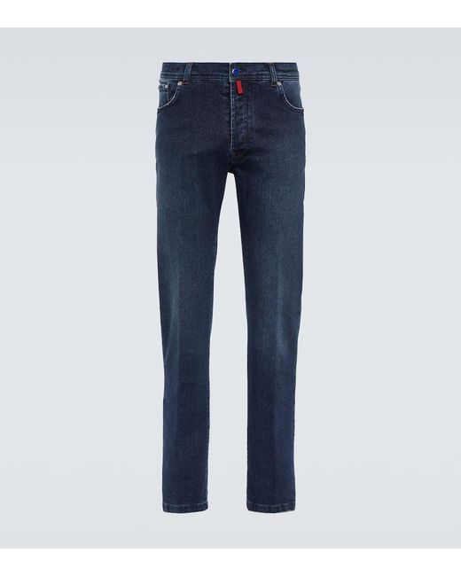 Kiton Straight Jeans in Blue für Herren