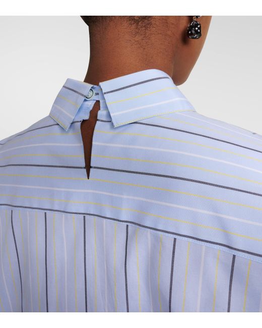 Marni Blue Striped Cotton Shirt