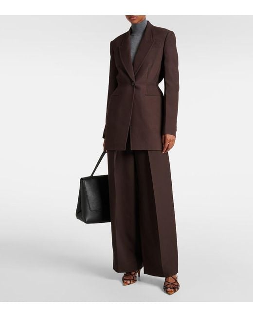 Khaite Brown Marine Wide-Leg Pants