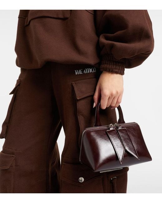 The Attico Black Schultertasche Friday Mini Aus Leder