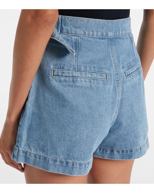 Veronica Beard Blue Diaz Denim Skort