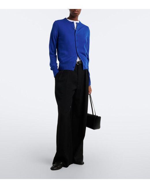 Extreme Cashmere Blue N°300 Little 2 Cashmere Cardigan