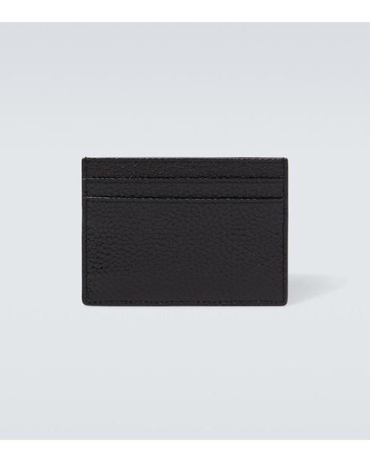 Saint Laurent Black Leather Card Holder for men