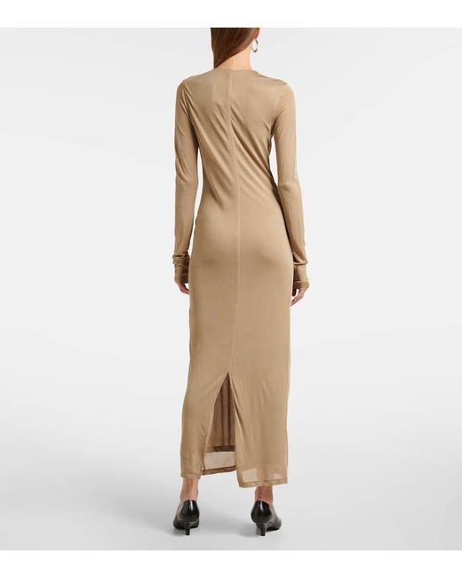 Totême  Natural Maxikleid Aus Jersey