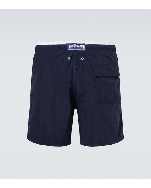 Vilebrequin Blue Moka Swim Trunks for men