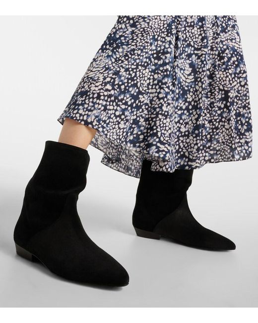 Isabel Marant Black "Slaine" Ankle Boots