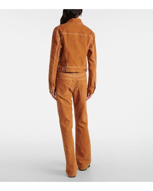 Rabanne Orange Denim Jacket