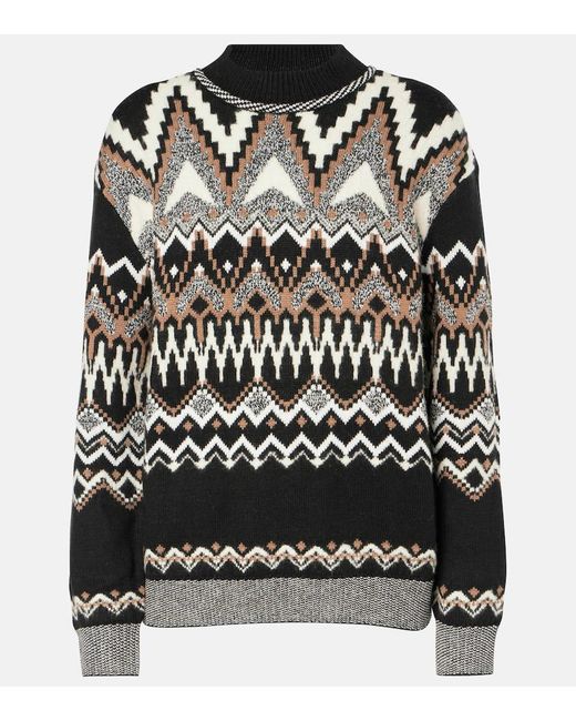 Bogner Black Avena Jacquard Sweater