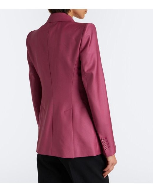 McQueen Purple Wool Blazer