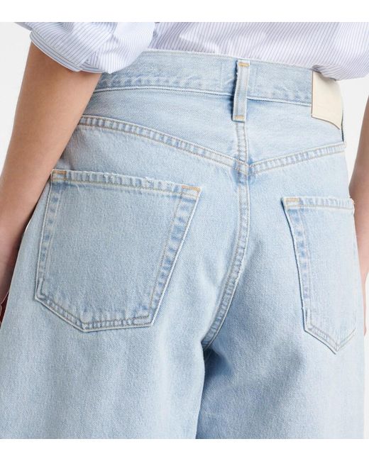 Citizens of Humanity Blue Ayla Distressed Denim Shorts