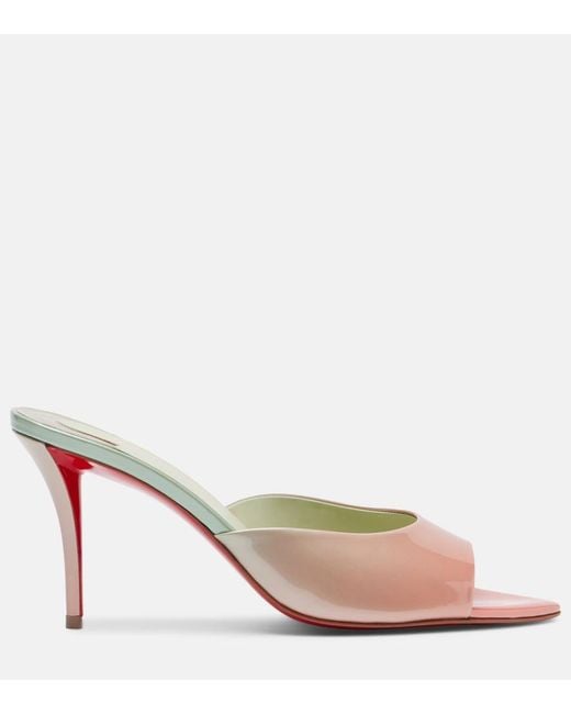 Christian Louboutin Pink Miss Z Leather Sandals