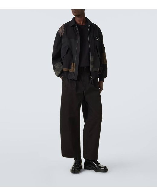Comme des Garçons Black Cotton-Blend Satin Jacket for men