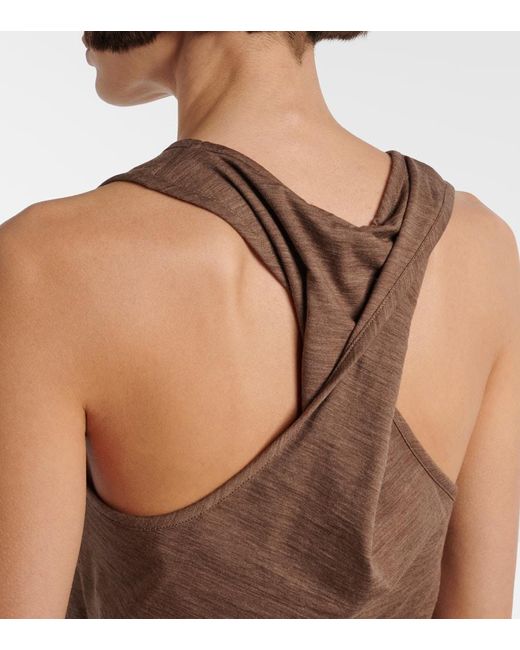 Loewe Brown Wool-Blend Anagram Tank Top