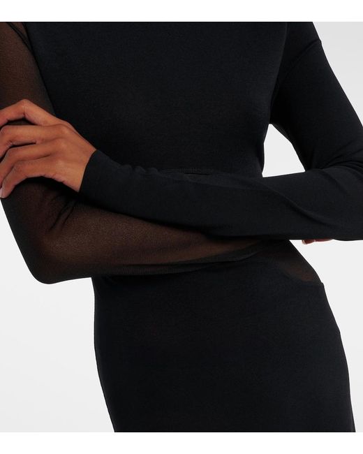 Maxi Dresses Alaïa de color Black