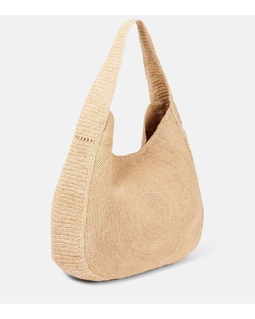 Sac Brode En Raphia A Logo Stella McCartney en coloris Natural