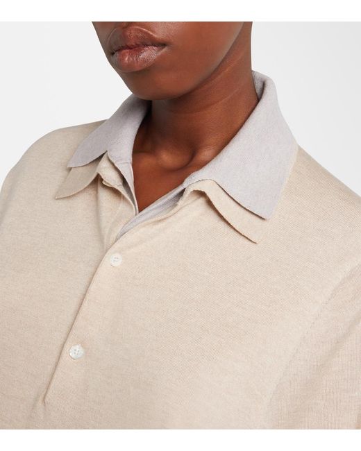 Acne Natural Silk, Wool, And Cashmere Polo Sweater
