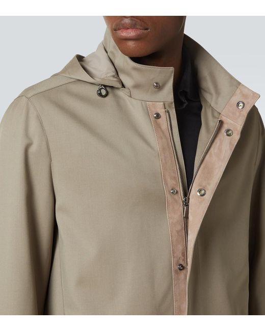 Thom Sweeney Green Wool Field Jacket for men