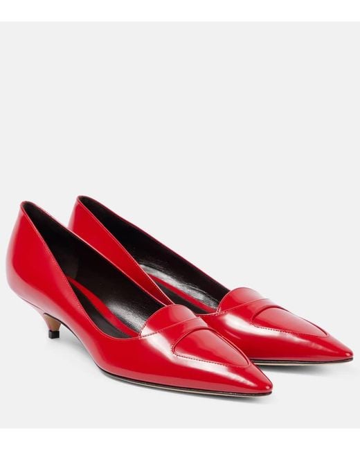 The Row Red Pumps Viv Aus Leder