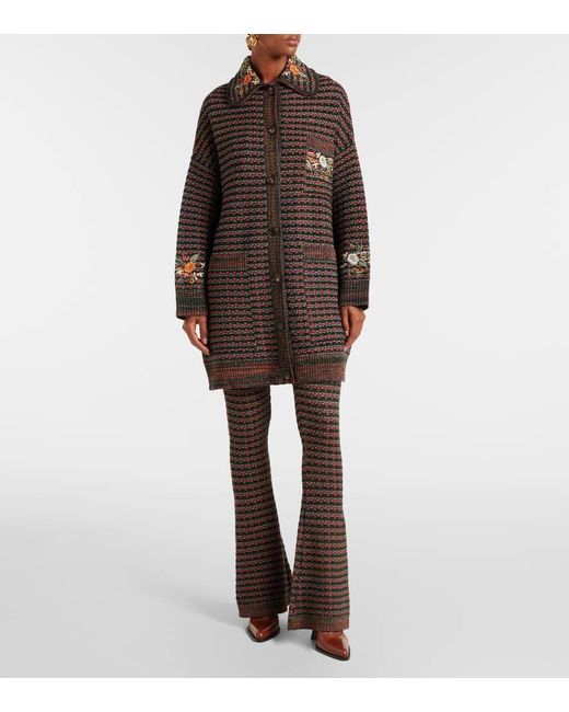Etro Brown Bestickter Mantel