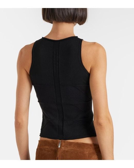 Rick Owens Black Virgin Wool Top