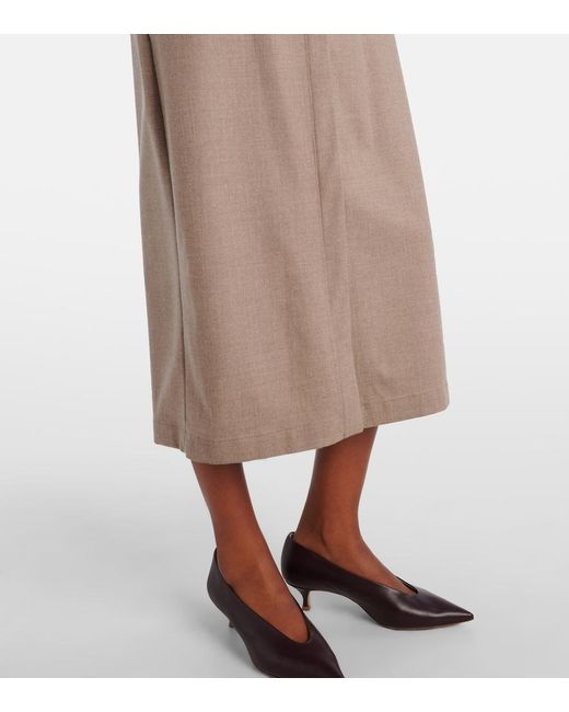 Max Mara Natural Pallino Cashmere-Blend Shirt Dress