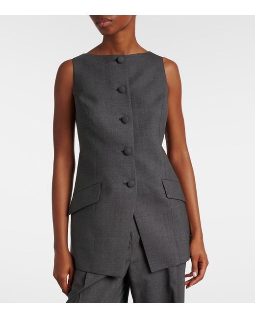 Rohe Black Wool Vest