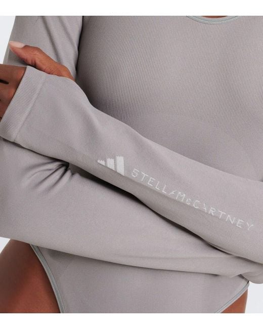 Adidas By Stella McCartney Gray Knitted Bodysuit