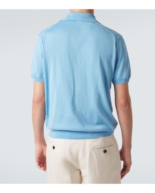 Polo De Algodon Tom Ford de hombre de color Blue