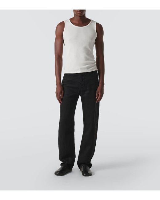 The Row White Solstice Ribbed-Knit Tank Top for men