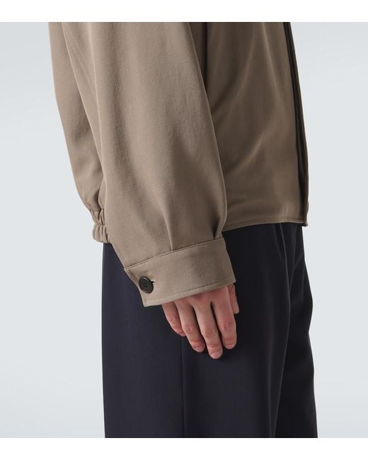 The Row Brown Osano Wool Blouson Jacket for men