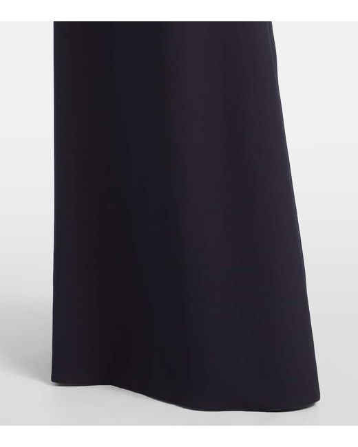 Safiyaa Blue Verzierte Robe Priscilla Aus Crepe