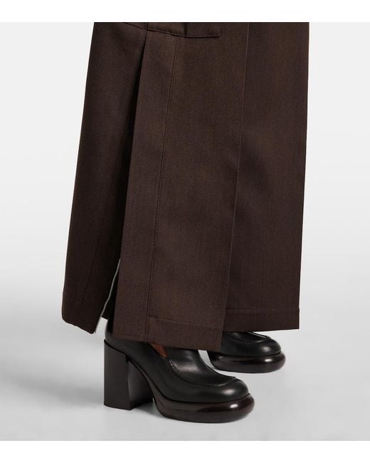 Burberry Brown Wool Cargo Pants