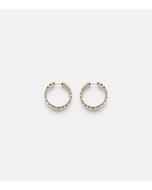 Anita Ko Metallic Coil 18Kt Hoop Earrings