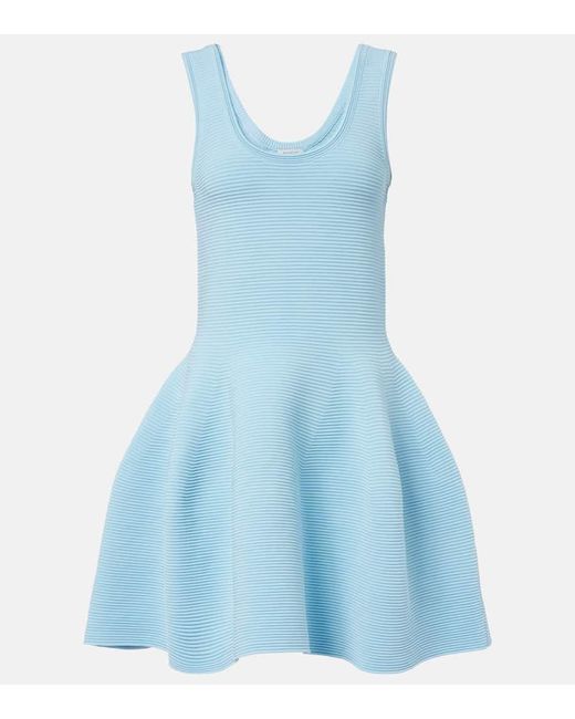 Jonathan Simkhai Blue Larina Flared Minidress