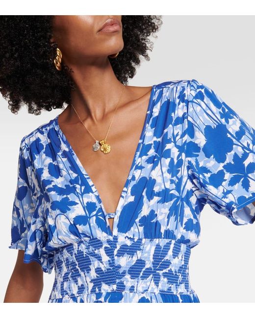 Vestido Midi Tuscany Floral Heidi Klein de color Blue