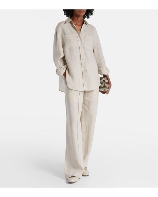 Tod's White Mokassins Gommino Bubble Aus Leder