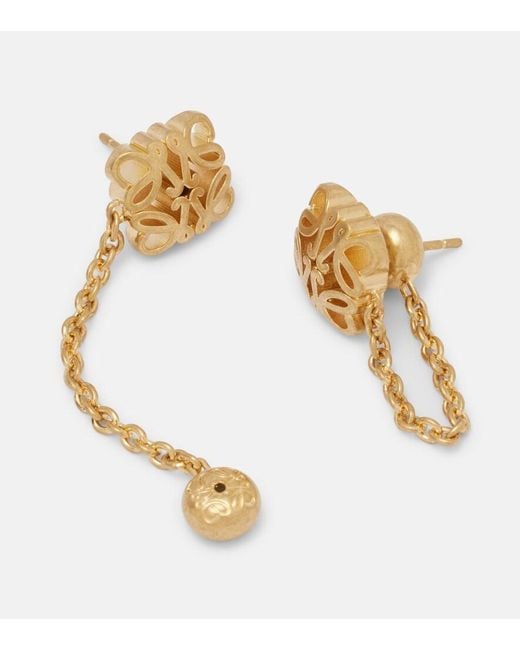 Loewe Metallic Anagram Bombe Earrings