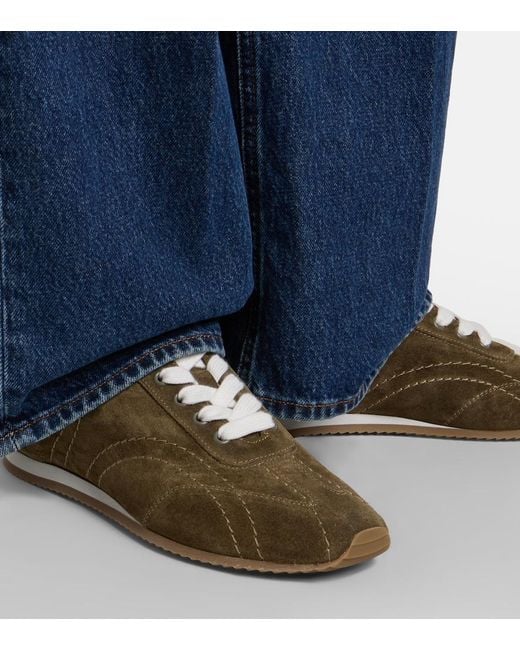 Totême  Brown Suede Sneakers