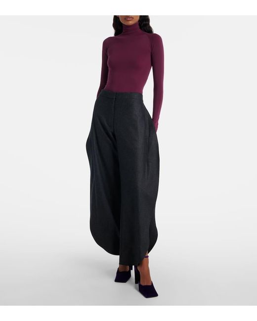 Alaïa Blue Pumps Square 90 Aus Samt