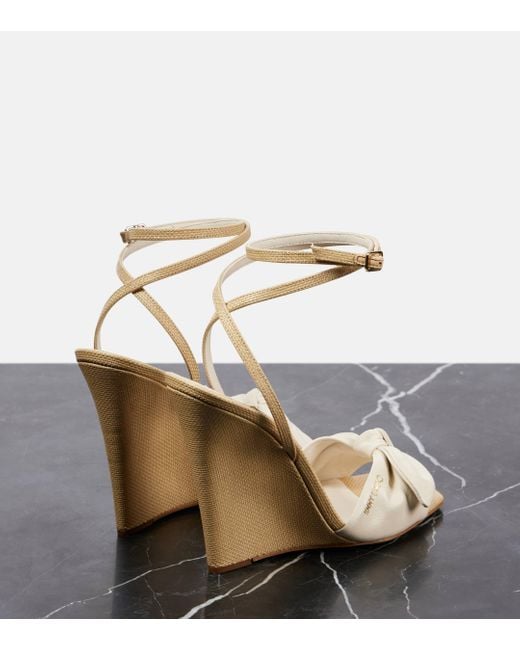 Jimmy Choo White Richelle 110 Leather Sandals