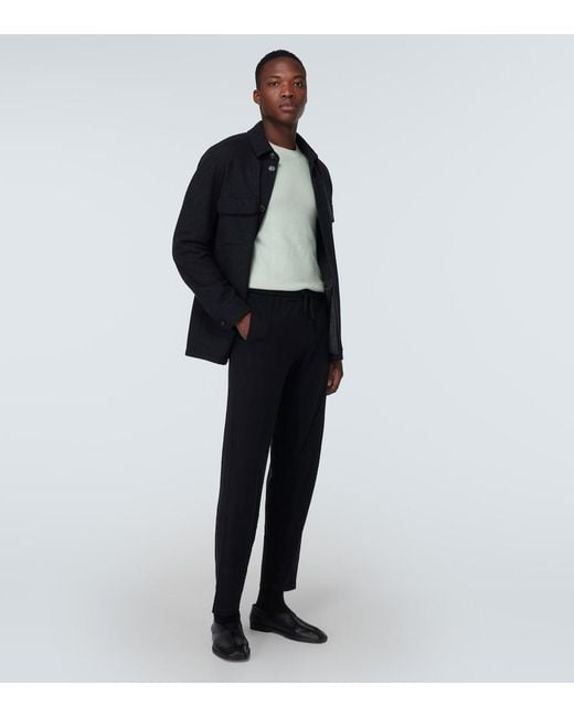 LeKasha Gray Toucques Cashmere Sweater for men