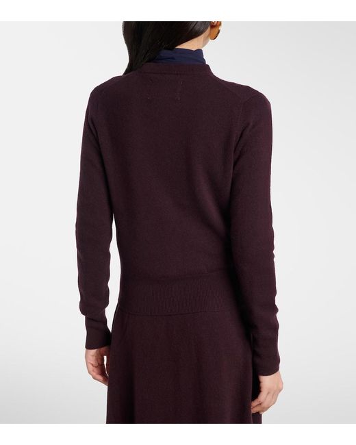 Extreme Cashmere Purple Blouson Cashmere Cardigan