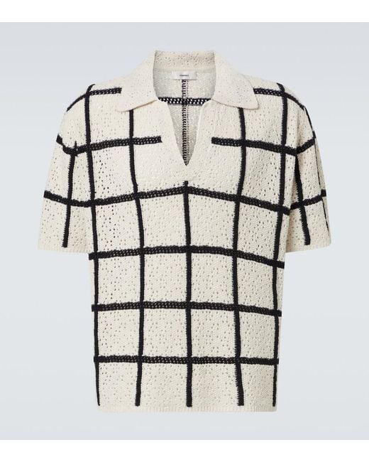 Polo di Commas in White da Uomo