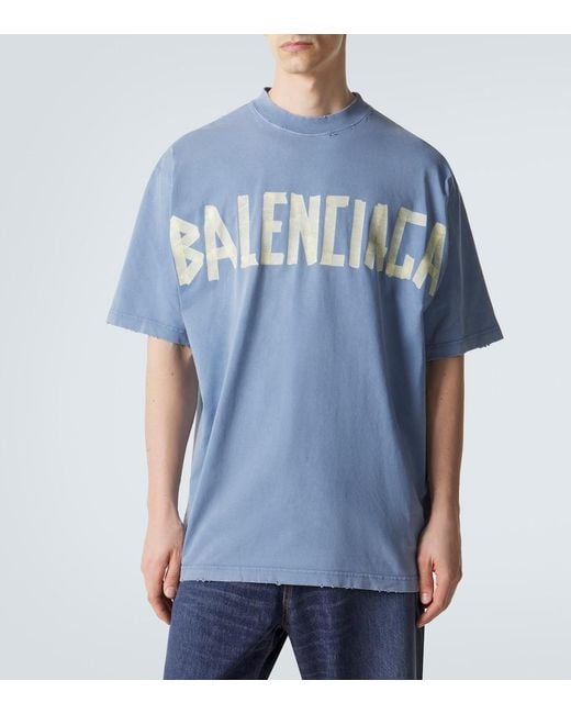 Balenciaga Blue Tape Type T-Shirt for men