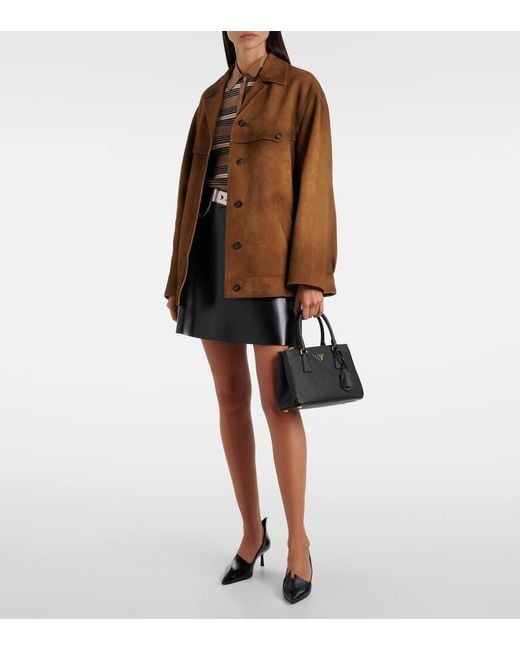 Prada Black Kleine Tasche Galleria Schwarz