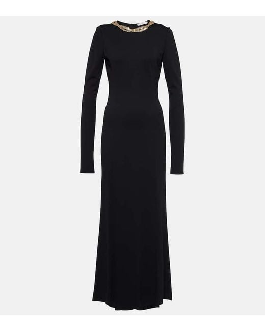 Vestido largo adornado Dorothee Schumacher de color Black
