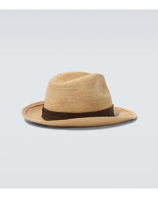 Borsalino Natural Federico Straw Panama Hat for men