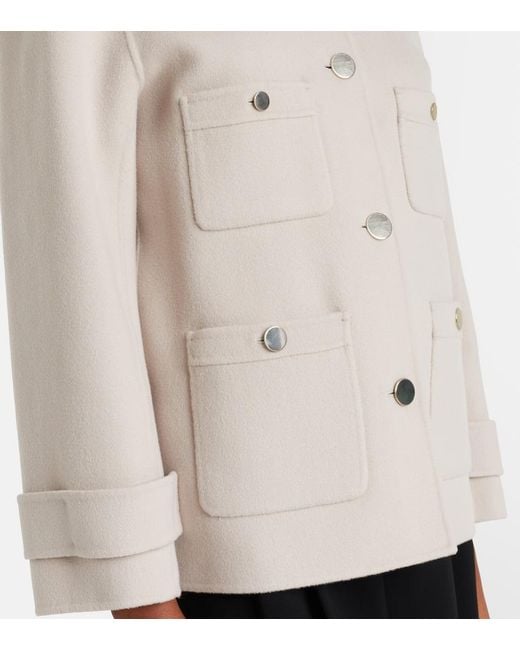 Max Mara Natural Alba Virgin Wool Jacket