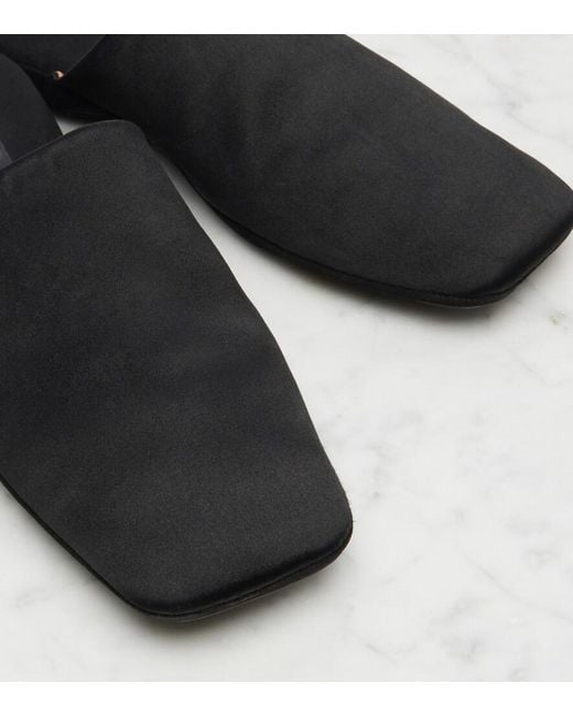 Calvin Klein Black Hugh Satin Mules
