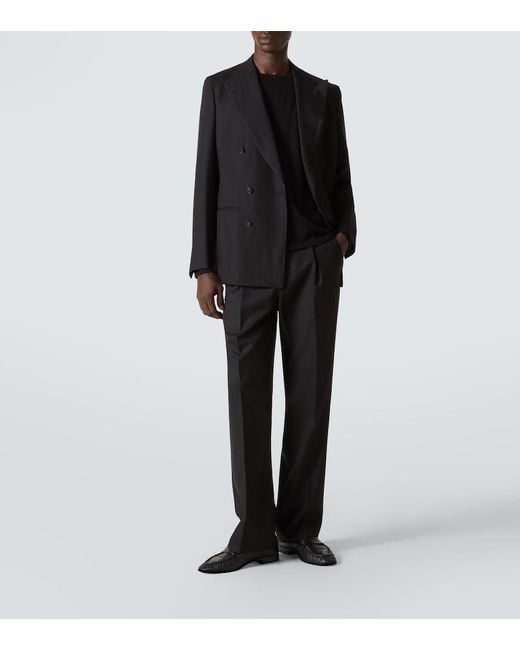 Saman Amel Black Petrus Cashmere And Silk Sweater for men